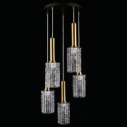 Подвесной светильник Aployt Henr1te APL.310.13.05 цвет плафона/подвески Светло-серый, цвет арматуры Золото, Черный-4