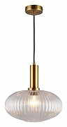 Подвесной светильник Aployt Kornelc1a APL.311.06.01 цвет плафона/подвески Прозрачный, цвет арматуры Латунь-1