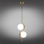 Подвесной светильник Aployt Jagna APL.312.16.02 цвет плафона/подвески Белый, цвет арматуры Латунь-2