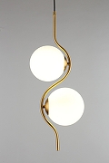 Подвесной светильник Aployt Jagna APL.312.16.02 цвет плафона/подвески Белый, цвет арматуры Латунь-10