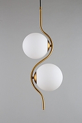 Подвесной светильник Aployt Jagna APL.312.16.02 цвет плафона/подвески Белый, цвет арматуры Латунь-11