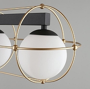 Подвесной светильник Aployt Mahot APL.317.03.05 цвет плафона/подвески Белый, цвет арматуры Золото, Черный-12