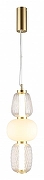 Подвесной светильник Aployt S1monet APL.318.06.29 цвет плафона/подвески Белый, Прозрачный, цвет арматуры Латунь-1