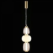 Подвесной светильник Aployt S1monet APL.318.06.29 цвет плафона/подвески Белый, Прозрачный, цвет арматуры Латунь-3