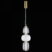 Подвесной светильник Aployt S1monet APL.318.06.29 цвет плафона/подвески Белый, Прозрачный, цвет арматуры Латунь-4