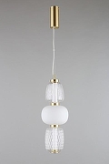 Подвесной светильник Aployt S1monet APL.318.06.29 цвет плафона/подвески Белый, Прозрачный, цвет арматуры Латунь-5