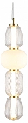 Подвесной светильник Aployt S1monet APL.318.16.29 цвет плафона/подвески Белый, Прозрачный, цвет арматуры Латунь