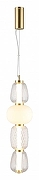 Подвесной светильник Aployt S1monet APL.318.16.29 цвет плафона/подвески Белый, Прозрачный, цвет арматуры Латунь-1