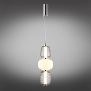 Подвесной светильник Aployt Ol1wc1a APL.319.06.29 цвет плафона/подвески Белый, Серый, цвет арматуры Хром-2