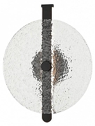 Накладной светильник Aployt Lorentayn APL.328.21.11 цвет плафона/подвески Прозрачный, цвет арматуры Черный