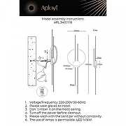 Накладной светильник Aployt Veronik APL.340.11.16 цвет плафона/подвески Латунь, цвет арматуры Латунь-1
