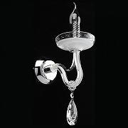 Бра Aployt Emmanuel APL.628.01.01 цвет плафона/подвески Прозрачный, цвет арматуры Белый, Хром-3