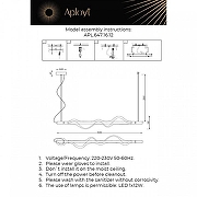 Подвесной светильник Aployt Ad1l1n APL.647.16.12 цвет плафона/подвески Прозрачный, цвет арматуры Хром-2