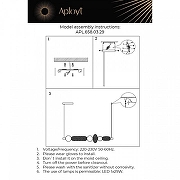 Подвесной светильник Aployt N1kus1a APL.658.03.29 цвет плафона/подвески Золото, Черный, цвет арматуры Черный-16