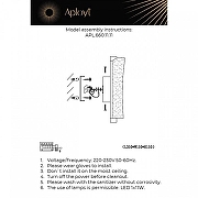Накладной светильник Aployt Klemens APL.660.11.11 цвет плафона/подвески Прозрачный, цвет арматуры Графит-1