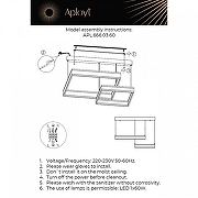 Подвесной светильник Aployt Lor APL.666.03.60 цвет плафона/подвески Белый, Черный, цвет арматуры Черный-1