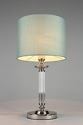 Настольная лампа Aployt Nikolet APL.714.04.01 цвет плафона/подвески Бирюзовый, цвет арматуры Прозрачный, Хром-5