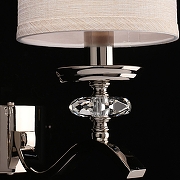 Бра Aployt Ok1n APL.715.01.01 цвет плафона/подвески Бежевый, цвет арматуры Прозрачный, Хром-9