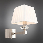 Бра Aployt Dom1nka APL.722.01.01 цвет плафона/подвески Белый, цвет арматуры Прозрачный, Никель-10