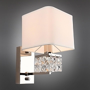 Бра Aployt 1ren1 APL.736.01.01 цвет плафона/подвески Белый, Прозрачный, цвет арматуры Хром-1