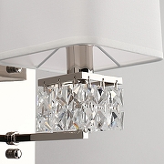 Бра Aployt 1ren1 APL.736.01.01 цвет плафона/подвески Белый, Прозрачный, цвет арматуры Хром-11