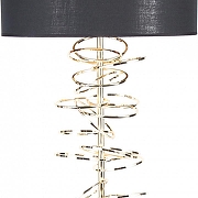 Торшер Aployt Iwona APL.742.05.01 цвет плафона/подвески Черный, Золото, цвет арматуры Золото, Черный-2