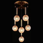 Подвесной светильник Aployt Shantal APL.766.03.06 цвет плафона/подвески Коричневый, цвет арматуры Бронза-2