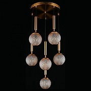 Подвесной светильник Aployt Shantal APL.766.03.06 цвет плафона/подвески Коричневый, цвет арматуры Бронза-4