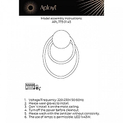 Бра Aployt S1ndr1llon APL.773.01.43 цвет плафона/подвески Белый, цвет арматуры Черный-2