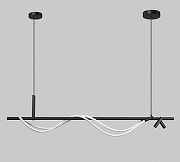 Светильник на штанге Aployt S1ndr1llon APL.773.03.69 цвет плафона/подвески Белый, Черный, цвет арматуры Черный-2