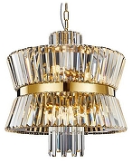 Подвесной светильник Aployt V1rzh1n1ya APL.781.13.12 цвет плафона/подвески Прозрачный, цвет арматуры Золото