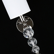 Бра Aployt Floretta APL.842.01.01 цвет плафона/подвески Белый, цвет арматуры Прозрачный, Никель-10