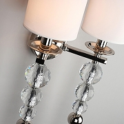 Бра Aployt Floretta APL.842.01.02 цвет плафона/подвески Белый, цвет арматуры Прозрачный, Никель-10