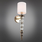 Бра Aployt Floretta APL.842.11.01 цвет плафона/подвески Белый, цвет арматуры Латунь, Прозрачный-1