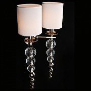 Бра Aployt Floretta APL.842.11.02 цвет плафона/подвески Белый, цвет арматуры Латунь, Прозрачный-4