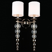 Бра Aployt Floretta APL.842.11.02 цвет плафона/подвески Белый, цвет арматуры Латунь, Прозрачный-5