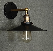 Бра TopDecor Arni Arni A1 12 цвет плафона/подвески Черный, цвет арматуры Латунь, Черный-1