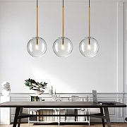 Подвесной светильник Imperiumloft Arto 1 ARTO01 цвет плафона/подвески Прозрачный, цвет арматуры Бронза-6