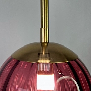 Подвесной светильник Imperiumloft Aska ASKA01 цвет плафона/подвески Красный, цвет арматуры Золото-2