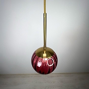 Подвесной светильник Imperiumloft Aska ASKA01 цвет плафона/подвески Красный, цвет арматуры Золото-3