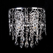 Накладной светильник Abrasax Irma B9118/2CH цвет плафона/подвески Прозрачный, Хром, цвет арматуры Хром-3