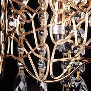 Накладной светильник Abrasax Irma B9118/2GO цвет плафона/подвески Золото, Прозрачный, цвет арматуры Золото-3