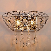 Накладной светильник Abrasax Irma B9119/2CH цвет плафона/подвески Прозрачный, Хром, цвет арматуры Хром-2