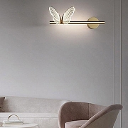 Бра Imperiumloft BABETTA babetta-wall-b01 цвет плафона/подвески Прозрачный, цвет арматуры Латунь-1