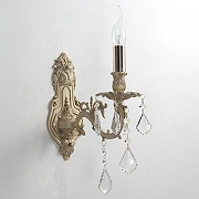 Бра Lucia Tucci Barletta BARLETTA W122.1 cream white цвет плафона/подвески Прозрачный, цвет арматуры Бежевый