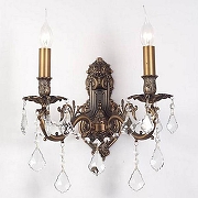 Бра Lucia Tucci Barletta BARLETTA W122.2 antique цвет плафона/подвески Прозрачный, цвет арматуры Бронза