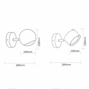 Бра Imperiumloft BERNY A berny01 цвет плафона/подвески Коричневый, цвет арматуры Латунь-3