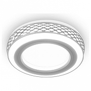 Встраиваемый светильник Gauss BL142 цвет плафона/подвески Белый, цвет арматуры Хром