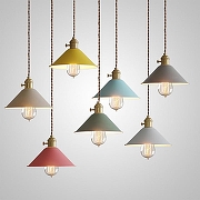 Подвесной светильник Imperiumloft Braid BRAID цвет плафона/подвески Розовый, цвет арматуры Латунь-1