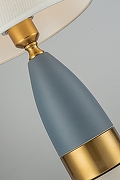 Настольная лампа Arti Lampadari Candelo Candelo E 4.1.T4 BBL цвет плафона/подвески Белый, цвет арматуры Голубой, Серый-2